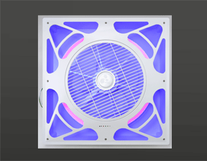 Negative ion energy saving fan with lighting inside