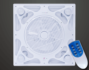 Negative ion energy saving fan with lighting inside